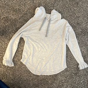 Gray light weight hoodie